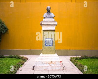 Statua alla chiesa di la Ermita, distretto Barranco, Lima, provincia di Lima, Perù, Sud America Foto Stock