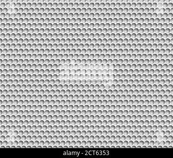Sfondo astratto con sfondo metallico. Griglia di celle rotonde. Sfondo con effetto 3D per sfondi, sfondi, copertine e il tuo design Illustrazione Vettoriale
