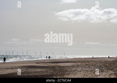 Hemsby vicino a Great Yarmouth, Norfolk UK Foto Stock