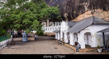 Dambulla Cave templi, Dambulla, provincia centrale, Sri Lanka, Asia Foto Stock