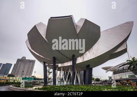 Museo ArtScience di Singapore. Singapore, Singapore - Marzo 30 2017. Foto Stock