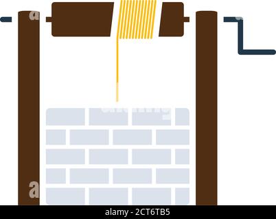Bene icona. Design a colori piatti. Illustrazione vettoriale. Illustrazione Vettoriale