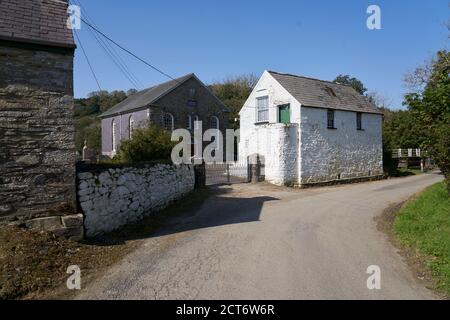 Rhydwilym Cappella Battista nella parrocchia di Llandysilio West, Pembrokeshire, Galles. Foto Stock