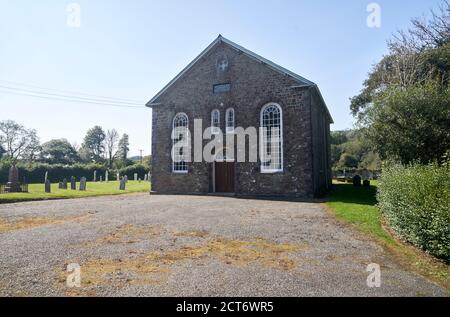 Rhydwilym Cappella Battista nella parrocchia di Llandysilio West, Pembrokeshire, Galles. Foto Stock