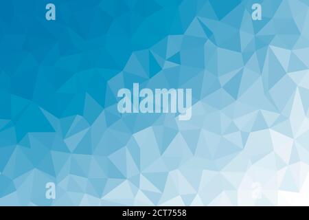 Struttura astratta blu a basso fondo poly. Illustrazione creativa dello sfondo poligonale Foto Stock