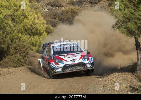 17 OGIER Sebastien (fra), INGRASSIA Julien (fra), Toyota Yaris WRC, Toyota Gazoo Racing WRT, azione durante il Rally 2020 della Turchia, 5° round del Foto Stock