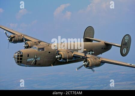 Bombardiere pesante consolidato B-24-LB-30 della seconda Guerra Mondiale Foto Stock