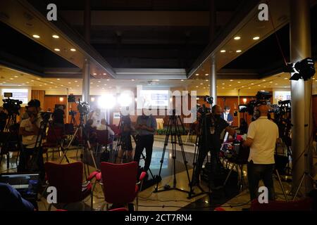 Napoli, CAMPANIA, ITALIA. 15 maggio 2019. 21/09/2020 Napoli, elezioni regionali in Italia, il Presidente Vincenzo De Luca è il nuovo Governatore della Campania Credit: Fabio Sasso/ZUMA Wire/Alamy Live News Foto Stock