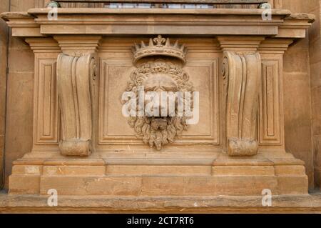 Particolare della decorazione sulle pareti esterne di Palazzo Pitti, Firenze (Italia) Foto Stock