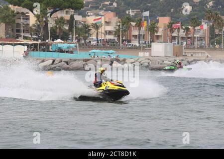 2020 R1 - Championnat de France Vitesse - Cavalaire-sur-Mer, Francia - CAVALEAU JET 2020 - 19 settembre 2020 - incidente - FFM Foto Stock