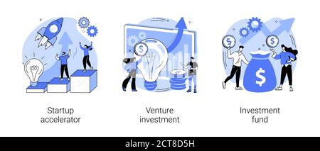 Illustrazioni vettoriali di concetto astratto dell'incubatore di affari. Illustrazione Vettoriale