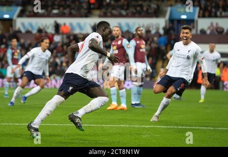 Sadio Mane festeggia il punteggio LiverpoolÕs del traguardo finale. PHOTO CREDIT : © MARK PAIN / ALAMY STOCK PHOTO Foto Stock