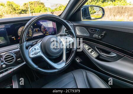 Hong Kong, Cina 18 giugno 2020 : Mercedes-Maybach S-Class Interior 18 2020 giugno a Hong Kong. Foto Stock