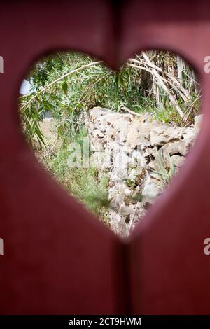 Il Portogallo, Sintra porta con forma di cuore Foto Stock