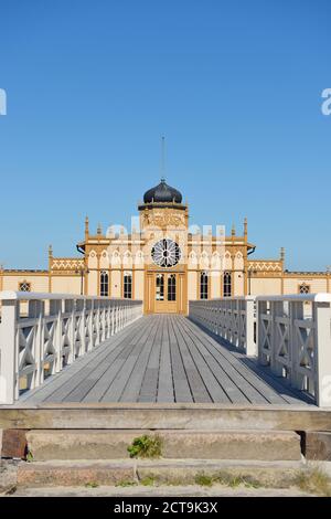 La Svezia Varberg, stabilimento balneare sul Mar Baltico Foto Stock