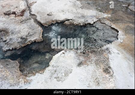 Nuova Zelanda, Isola del nord, Baia di Planty, Orakei Korako, acqua bollente energia geotermica Foto Stock