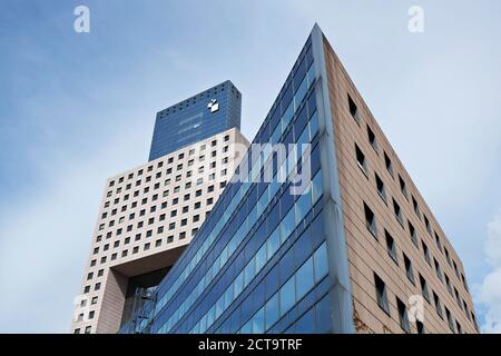 Germania, Hesse, Francoforte, quartiere fieristico, Messe Torhaus Foto Stock