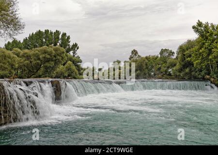 La Turchia, Provincia di Antalya, Bueyuek Selale, Manavgat river Foto Stock