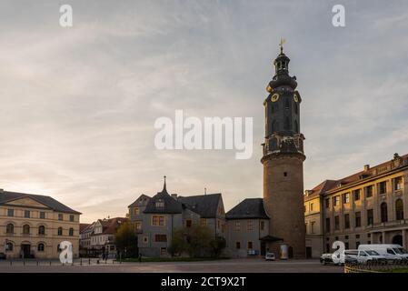 Herzogin Anna Amalia Bibliothek am Platz der Demokratie a Weimar Foto Stock