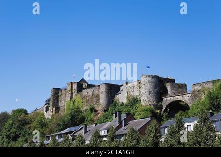 Belgio, Ardenne, Bouillon, il Castello di Bouillon Foto Stock