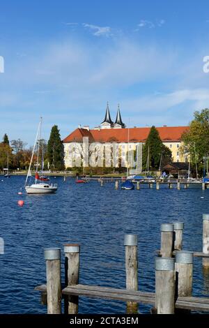 In Germania, in Baviera, Baviera, lago Tegernsee, il palazzo e la chiesa parrocchiale di San Quirino, ex Abbazia di Tegernsee Foto Stock