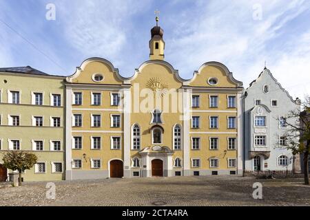 In Germania, in Baviera, Baviera, Burghausen, città vecchia, Angelo Custode di chiesa Foto Stock