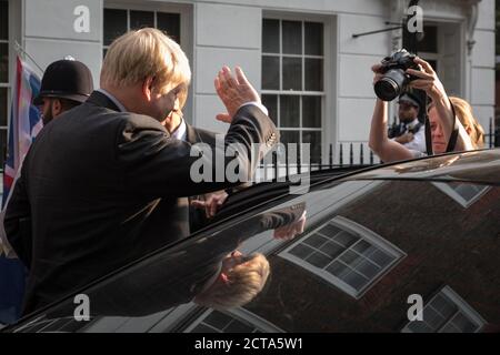 Boris Johnson, deputato, giorni prima di diventare primo ministro britannico, a Westminster, Londra, Regno Unito Foto Stock