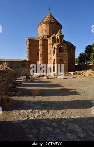 Turchia, Anatolia Orientale, Van provincia, Isola Akdamar, Cattedrale Armena chiesa di Santa Croce Foto Stock