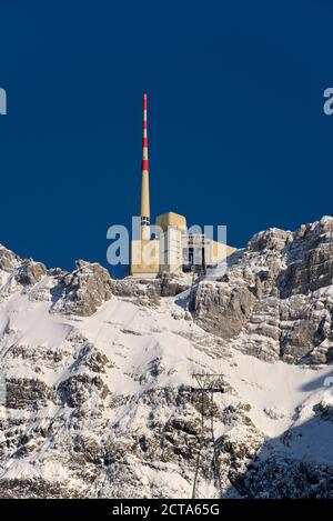 La Svizzera del Canton Appenzello Esterno, stazione di montagna Saentis Foto Stock