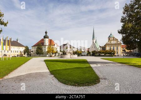 Germania, Baviera, alta Baviera, Altoetting, Museo del pellegrinaggio. municipio, Fontana di Santa Maria e Chiesa di Santa Maddalena, Cappella di destra della Grazia Foto Stock