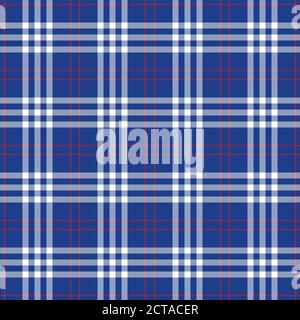 Motivo classico senza cuciture in motivo tartan. Tradizionale ornamento scozzese in plaid a scacchi. Illustrazione vettoriale a strisce con intersezione geometrica colorata. Illustrazione Vettoriale