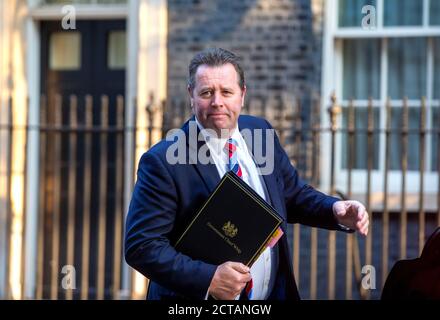 Londra, Regno Unito. 22 settembre 2020. Mark Spencer, Chief Whip, arriva per la riunione del Gabinetto. Credit: Tommy London/Alamy Live News Foto Stock