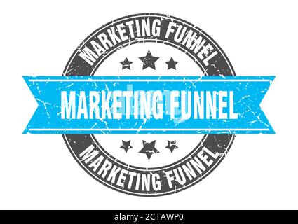 imbuti marketing, timbro rotondo con nastro, etichetta di sign Illustrazione Vettoriale