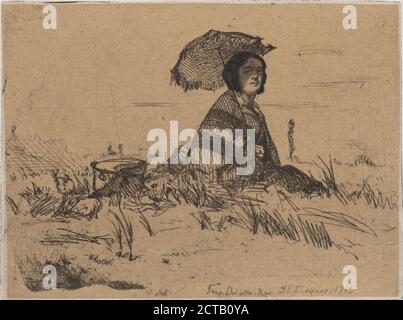 En plein soleil, Still Image, Prints, 1858, Whistler, James McNeill (1834-1903 Foto Stock