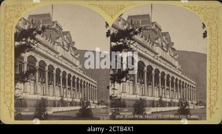 Fort Wm. Henry Hotel da est., New York (Stato), George, Lake (N.Y. : Lago Foto Stock