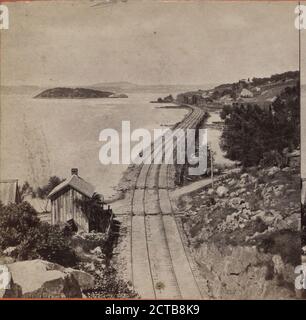 Vista da Break-Neck guardando Nord, Polypus Island in lontananza., E. & H.T. Anthony (azienda), New York (Stato), Hudson River (N.Y. e N.J. Foto Stock