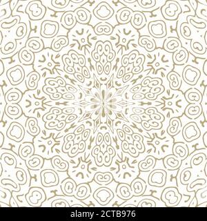 Oriental Seamless Vector Pattern - ornamento ripetitivo per tessuti, carta avvolgente, moda ecc. Illustrazione Vettoriale