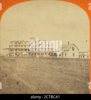Vista in lontananza del Boar's Head Hotel., Hobbs, W. N. (William N.) (1830-1881), Hotels, New Hampshire, Hampton Beach (N. H Foto Stock