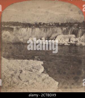 Cascate Americane istantanee, Davis, S. (Saul) (fl. 1860-1879), 1865, New York (state), Niagara Falls (N.Y. e ONT Foto Stock