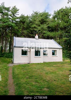 Burrows Cottage o Bwthyn y Twyni vicino a LLanmadoc nel Whiteford National Nature Reserve Gower Peninsula Galles Regno Unito Foto Stock