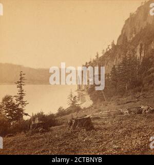 Cape Horn, Columbia River., Watkins, Carleton E. (1829-1916), Oregon Foto Stock