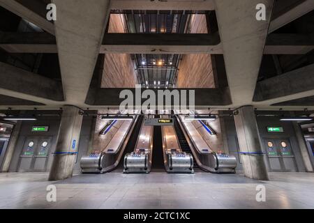 Stazione della metropolitana Bermondsey, Londra, Regno Unito Foto Stock
