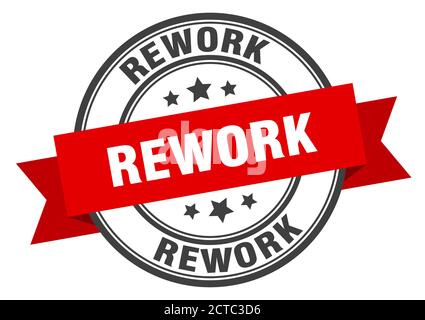 etichetta di rettifica segno. tondino. nastro Illustrazione Vettoriale