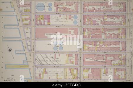 Plate 6, parte della Sezione 3: Delimitata da W. 20th Street, Ninth Avenue, W. 14th Street e Thirteenth Avenue, cartografia, Maps, 1899, Bromley, Walter Scott, Bromley, George Washington Foto Stock