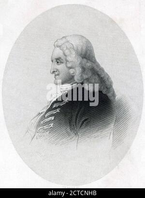 HENRY FIELDING (1707-1754) romanziere e drammaturgo inglese e fondatore di I corridori di Bow Street Foto Stock