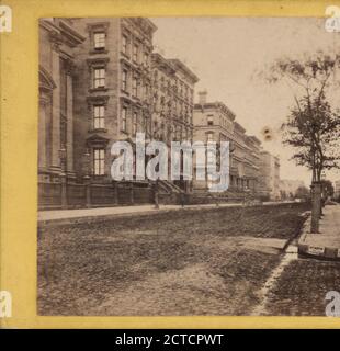 Fifth Avenue e 34th Street., 1860, New York (state), New York (N. Y.), New York, Fifth Avenue (New York, N. Y.), Manhattan (New York, N. Y Foto Stock