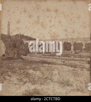 High Bridge, Croton Aqueduct, New York., 1865, New York (state), New York (N. Y.), New York, High Bridge (New York, N. Y Foto Stock