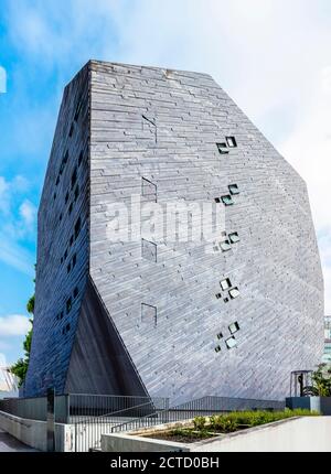 Vista esterna del Museo di Storia Naturale Lee Kong Chian, della Facoltà di Scienze, dell'Università Nazionale di Singapore. Foto Stock