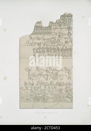 Gli assiri trionfano. (Kouyunjik)Quyunjik., immagine fissa, illustrazioni, 1853, Layard, Austen Henry, 1817-1894 Foto Stock
