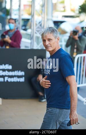 22 settembre 2020, Madrid, Madrid, Spagna: Vigo Mortensen arriva all'Hotel Maria Cristina durante il 68° Festival Internazionale del Cinema di San Sebastian il 22 settembre 2020 a Donostia / San Sebastian, Spagna (immagine di credito: © Jack Abuin/ZUMA Wire) Foto Stock